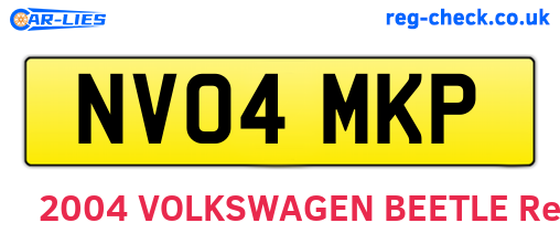 NV04MKP are the vehicle registration plates.