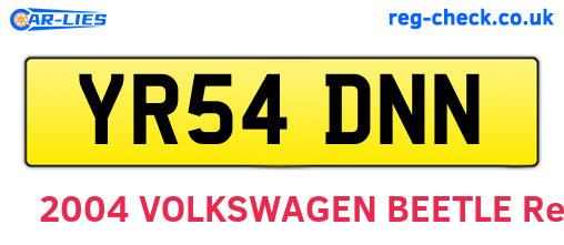 YR54DNN are the vehicle registration plates.