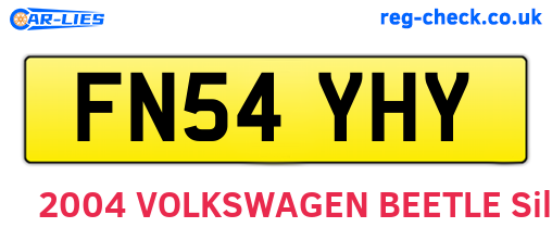 FN54YHY are the vehicle registration plates.