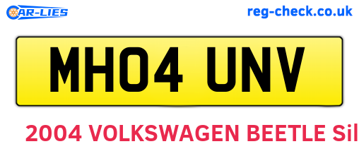 MH04UNV are the vehicle registration plates.