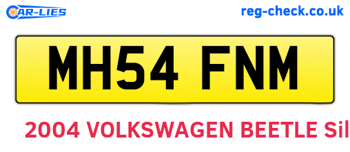 MH54FNM are the vehicle registration plates.
