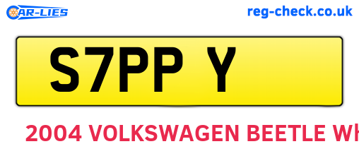 S7PPY are the vehicle registration plates.