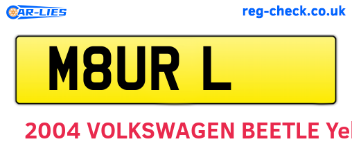 M8URL are the vehicle registration plates.