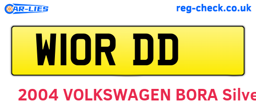 W10RDD are the vehicle registration plates.