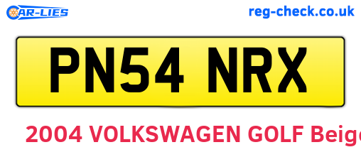 PN54NRX are the vehicle registration plates.