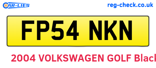 FP54NKN are the vehicle registration plates.