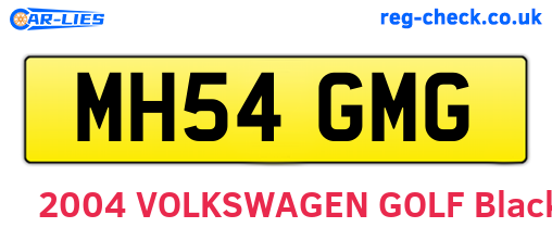 MH54GMG are the vehicle registration plates.