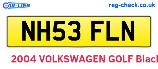 NH53FLN are the vehicle registration plates.