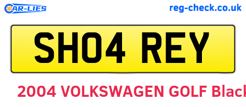 SH04REY are the vehicle registration plates.