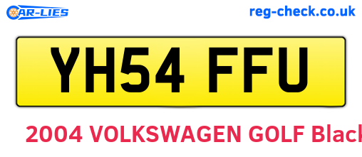 YH54FFU are the vehicle registration plates.