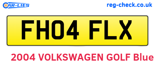 FH04FLX are the vehicle registration plates.
