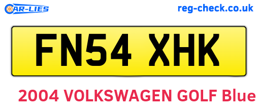 FN54XHK are the vehicle registration plates.