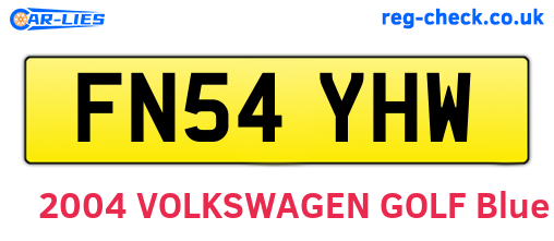 FN54YHW are the vehicle registration plates.