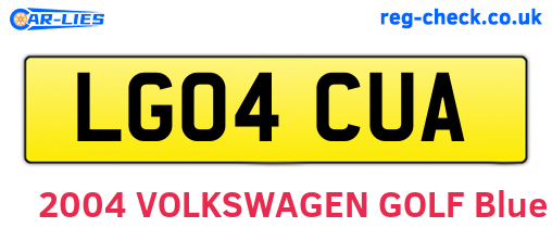 LG04CUA are the vehicle registration plates.