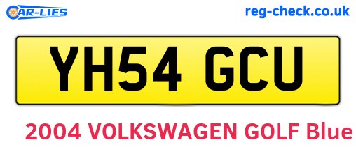 YH54GCU are the vehicle registration plates.