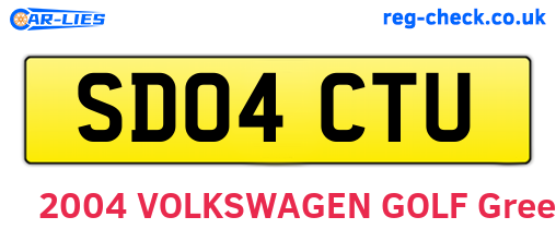 SD04CTU are the vehicle registration plates.