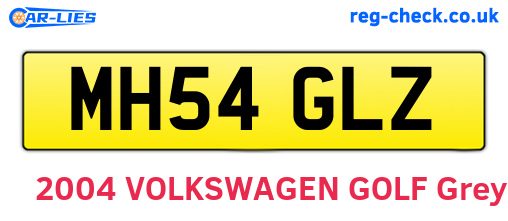 MH54GLZ are the vehicle registration plates.