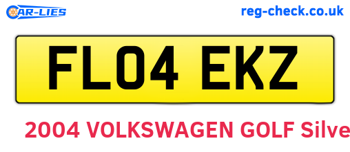 FL04EKZ are the vehicle registration plates.