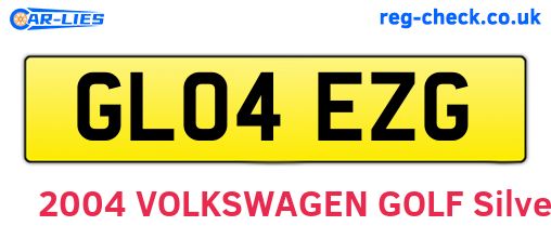 GL04EZG are the vehicle registration plates.