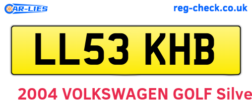 LL53KHB are the vehicle registration plates.