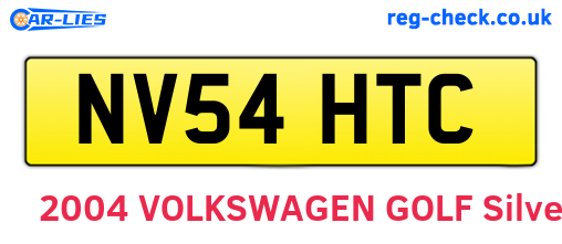 NV54HTC are the vehicle registration plates.