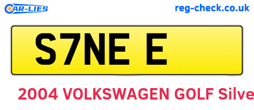 S7NEE are the vehicle registration plates.