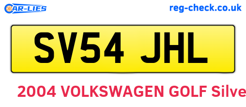SV54JHL are the vehicle registration plates.