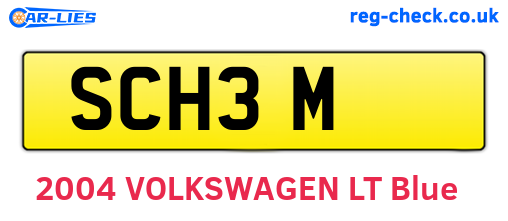 SCH3M are the vehicle registration plates.