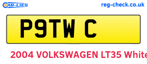 P9TWC are the vehicle registration plates.
