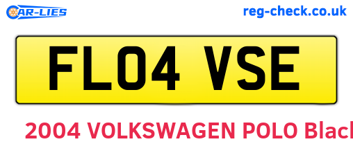 FL04VSE are the vehicle registration plates.