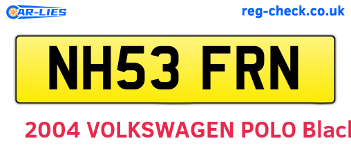 NH53FRN are the vehicle registration plates.