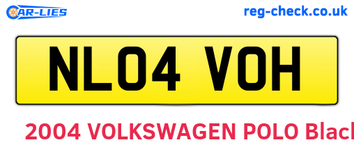 NL04VOH are the vehicle registration plates.