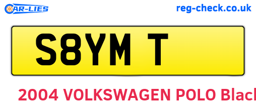 S8YMT are the vehicle registration plates.