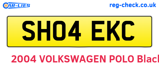 SH04EKC are the vehicle registration plates.