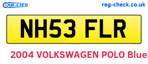 NH53FLR are the vehicle registration plates.