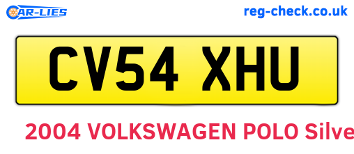 CV54XHU are the vehicle registration plates.