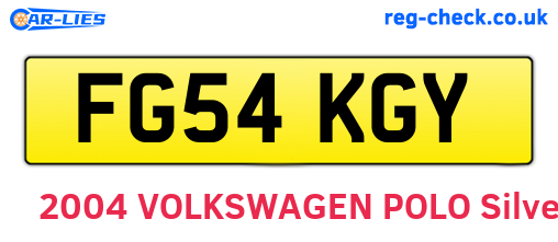FG54KGY are the vehicle registration plates.