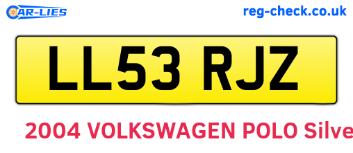 LL53RJZ are the vehicle registration plates.