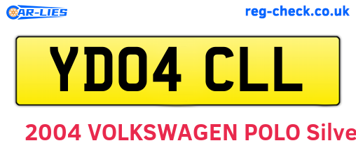 YD04CLL are the vehicle registration plates.