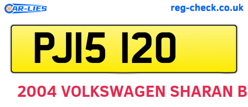 PJI5120 are the vehicle registration plates.