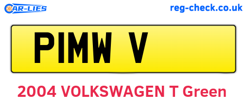 P1MWV are the vehicle registration plates.