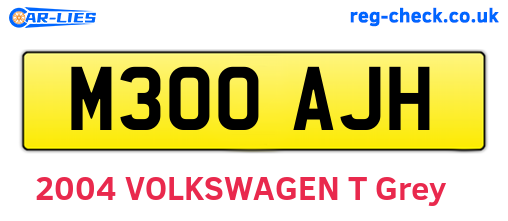 M300AJH are the vehicle registration plates.