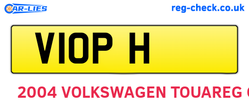 V1OPH are the vehicle registration plates.