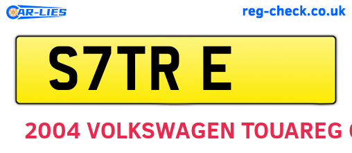 S7TRE are the vehicle registration plates.