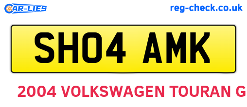 SH04AMK are the vehicle registration plates.