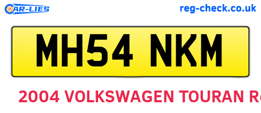 MH54NKM are the vehicle registration plates.