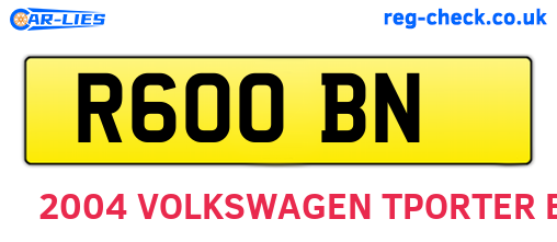 R60OBN are the vehicle registration plates.