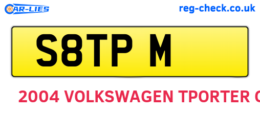 S8TPM are the vehicle registration plates.
