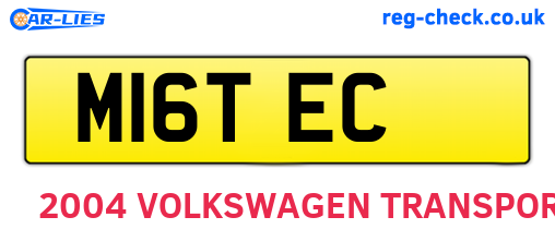 M16TEC are the vehicle registration plates.