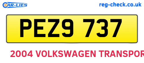 PEZ9737 are the vehicle registration plates.